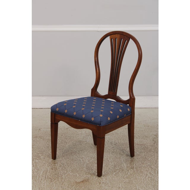 Set of 8 Harden Cherry Balloon Back Dining Chairs For Sale - Image 11 of 18