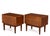 Mid-Century Modern Swedish Rosewood Brass Nightstands After William Hinn Mid Century - A Pair For Sale - Image 3 of 11