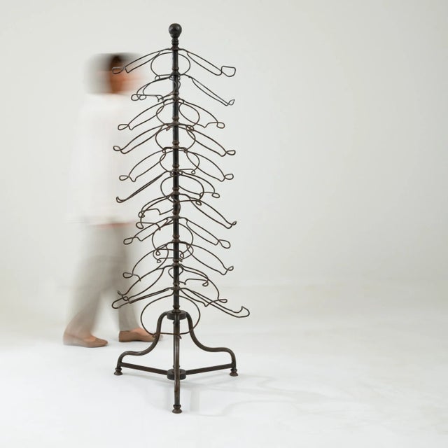 1900 - 1909 Vintage French Brasserie Plate Stand For Sale - Image 5 of 12