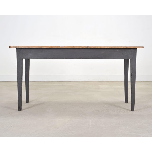 Rustic Country French Provincial Pine Farmhouse Dining Table For Sale - Image 18 of 18