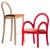 Set of Goma Armchair in Red and Goma Bar Chair by Made by Choice For Sale