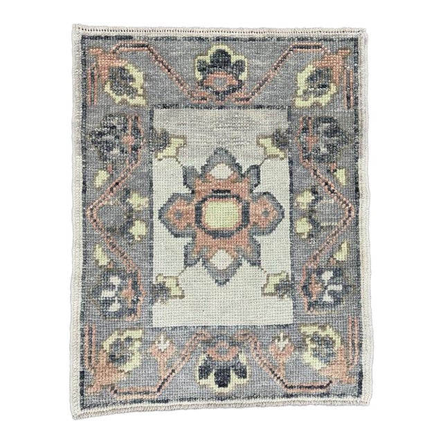 Turkish Oushak Rug 2'2" x 2'10" For Sale