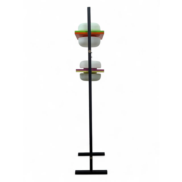 Postmodern Vintage Floor Lamp with Tilting Lights, 1970s For Sale - Image 3 of 12
