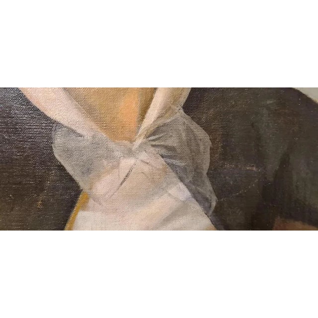 Portrait of Woman, Early 1900s, Oil on Canvas, Framed For Sale - Image 7 of 12