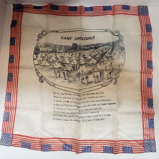 3 wonderful handkerchiefs sent to America from France in 1919 from a soldier to his family. Wonderful bit of world...