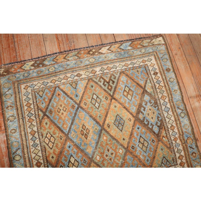 Early 20th Century Zabihi Collection Tribal Jaff Kurd Mini Early 20th Century Rug - 2' x 2'4" For Sale - Image 5 of 7