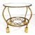 Art Deco 1960s Italian Gilt Iron Rope Side Table With Tassel Feet and Round Glass Top For Sale - Image 3 of 12