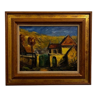 Béla Erdélyi Landscape Cityscape Painting Framed For Sale