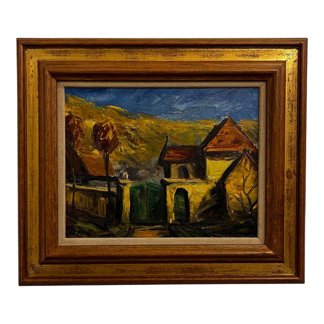 Béla Erdélyi Landscape Cityscape Painting Framed For Sale