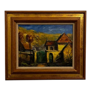 Béla Erdélyi Landscape Cityscape Painting Framed
