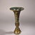 Bronze Bronze Gu Vase With Gold Inlay & Inscribed Markings, Archaic Scroll Motif, Tall Flared Ritual Style Bronze Vessel For Sale - Image 8 of 9