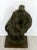 For your consideration is a contemplative, bronze sculpture of a father with a son, holding the Torah, by an anonymous...