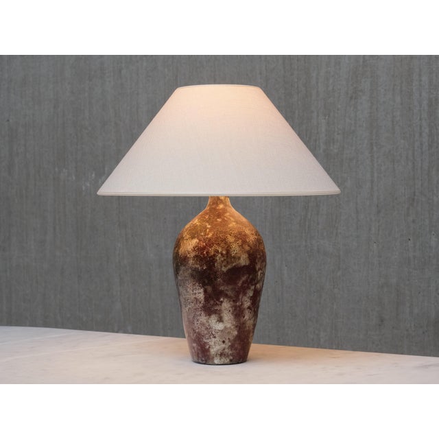 Ceramic Table Lamp by Gerben van Hes for Twentsch Ros, Netherlands, 1960s For Sale - Image 6 of 14