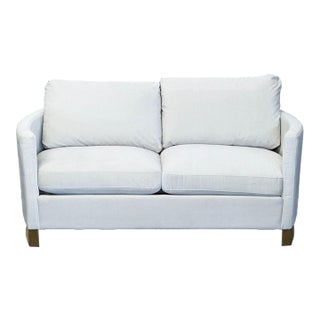 Coaster Corliss Modern Loveseat With Gold Metal Base For Sale
