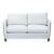 Coaster Corliss Modern Loveseat With Gold Metal Base For Sale