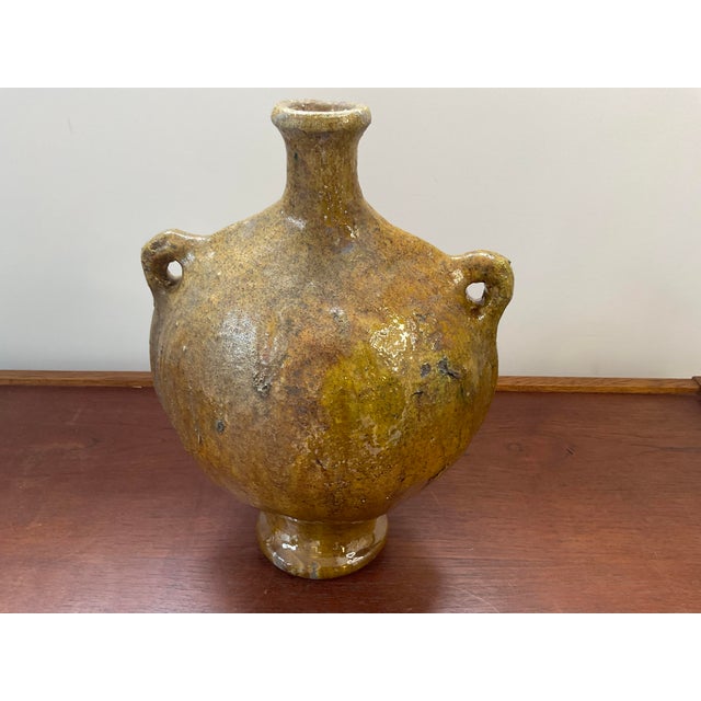 1980s Moroccan Vessel in Yellow For Sale - Image 11 of 18