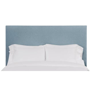 Hadley California King Headboard, Blue Velvet For Sale