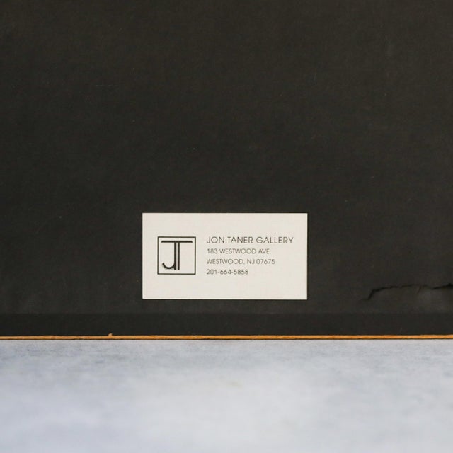 Drawing/Sketching Materials 1986 Framed Seated Female Nude Oil Pastel on Paper For Sale - Image 7 of 8