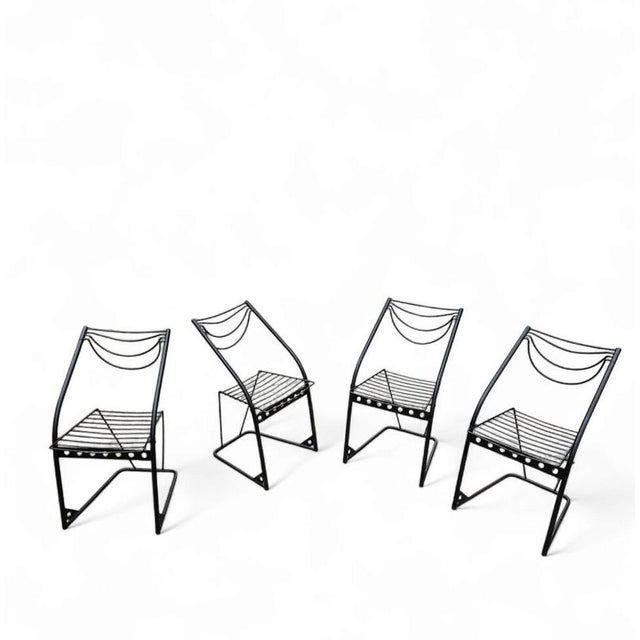 Postmodern Postmodern Chairs, 1980s, Set of 4 For Sale - Image 3 of 18