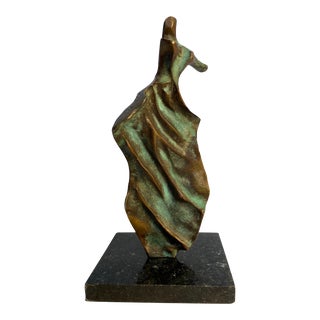 Vintage Bronze Sculpture by Anita Beatriz Heilberg Kaufmann (B. 1951) For Sale
