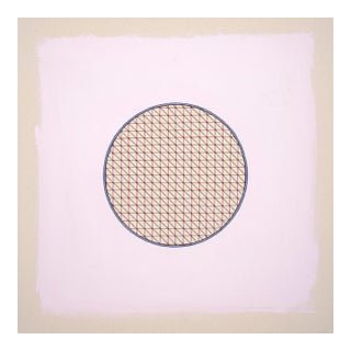 Pastel Lavender-Pink Abstract Minimal Circle Art Print by Emily Keating Snyder | 20 X 20 Unframed Print For Sale