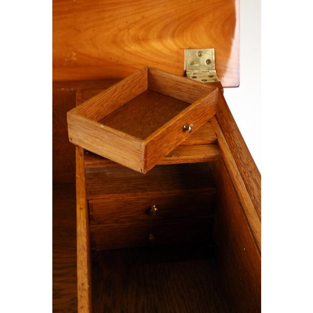 Gold Biedermeier Side Table in Cherry Wood, 1820 For Sale - Image 8 of 14