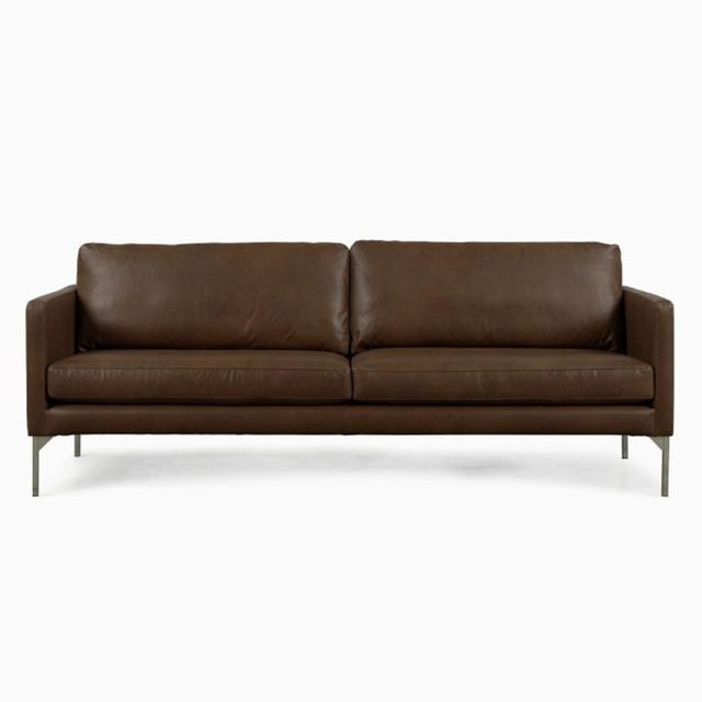 Contemporary West Elm Banks Sofa For Sale - Image 3 of 5