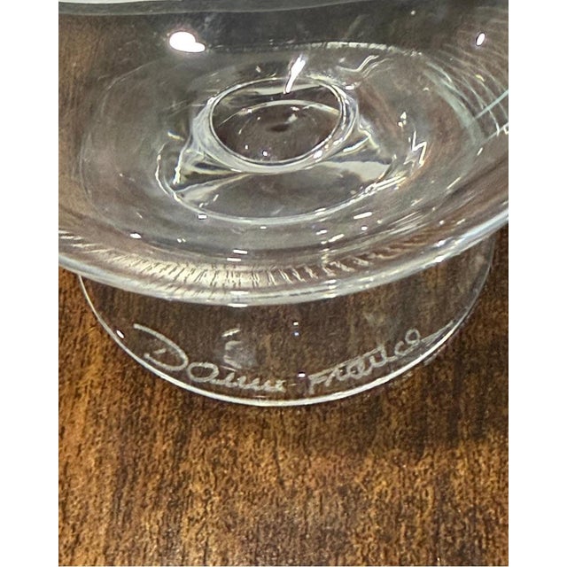 Daum France Flacon Nature Papillon Crystal Perfume Bottle With Pâte De Verre Butterfly & Original Box For Sale - Image 9 of 14