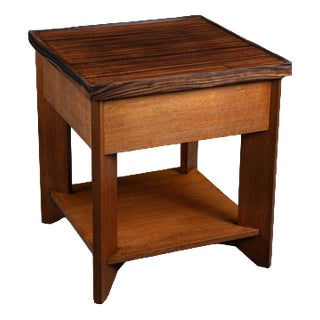 Hague School Side Table by Architect H. Wouda, 1920s For Sale