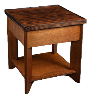 Hague School Side Table by Architect H. Wouda, 1920s
