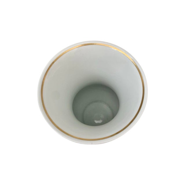 Huge Dragon Design Wallendorf German Made Red Hand Painted Gilt Vintage Porcelain Vase For Sale In San Diego - Image 6 of 9