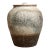 Handmade Textured Studio Pottery Ceramic Lidded Vessel in Cream, Gray & Earth Tones With Crosshatch Surface For Sale