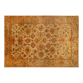 Oversized Antique Turkish Oushak Rug For Sale