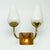 Vintage 2-Armed Wall Lamp in Brass, 1970s For Sale - Image 3 of 9
