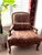 French Provincial Pair of Vintage Homestead House French Provincial Upholstered Bergère-Style Armchairs For Sale - Image 3 of 11