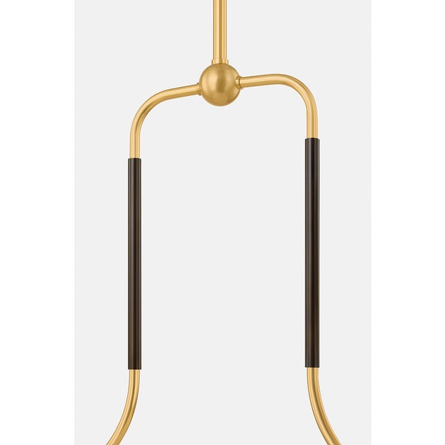 Mitzi Janie 13 in. 2 Light Linear in Aged Brass and True Bronze Finish For Sale - Image 10 of 12