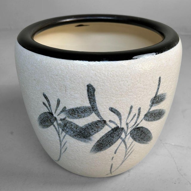 Black Ceramic Japanese Hibachi, 1960s For Sale - Image 8 of 12