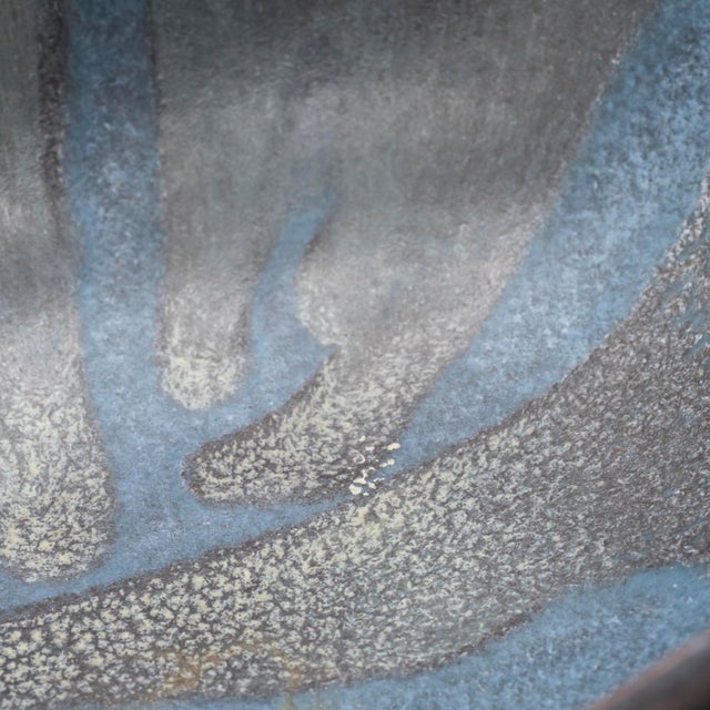 Mid-Century Ceramic Footed Bowl by Fridegart Glatzle for Karlsruher Majolika, Germany, 1970s For Sale - Image 9 of 11