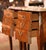 Brown Pair Mid-Century French Louis XV Marquetry Bedside Tables With Marble Tops For Sale - Image 8 of 11