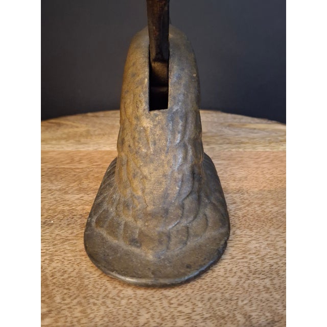 Antique Cast Iron Eagle Head Tabletop Nutcracker Mechanical Lever Brass Wash Finish For Sale - Image 12 of 18