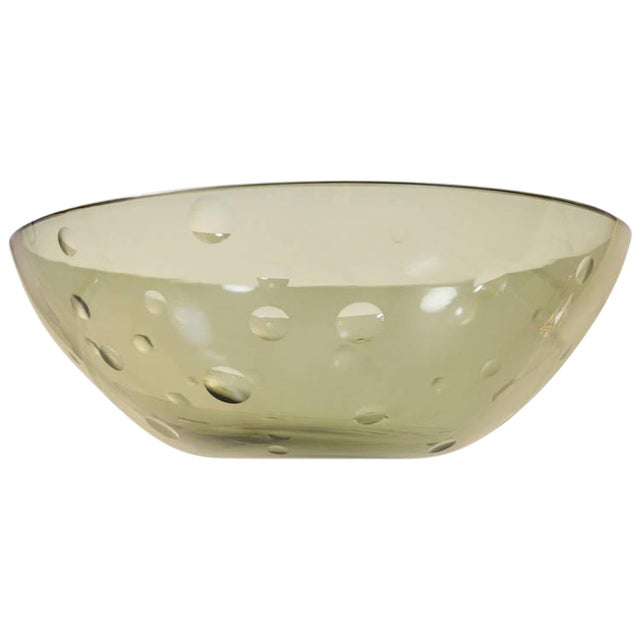 Large Modern Glass Bowl by Süssmuth Chairish