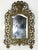 The Beveled Mirror BACCHUS in Real Gilded Bronze Victorian Figural is an antique mirror crafted in the Victorian era,...