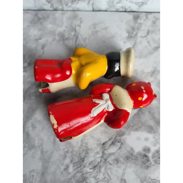 1940s 1940s Chef and Cook Salt & Pepper Shakers For Sale - Image 5 of 11