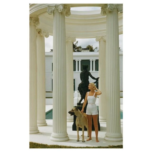 Slim Aarons, C. Z. Guest, Estate Stamped Photographic Print, 1955 / 2020s For Sale
