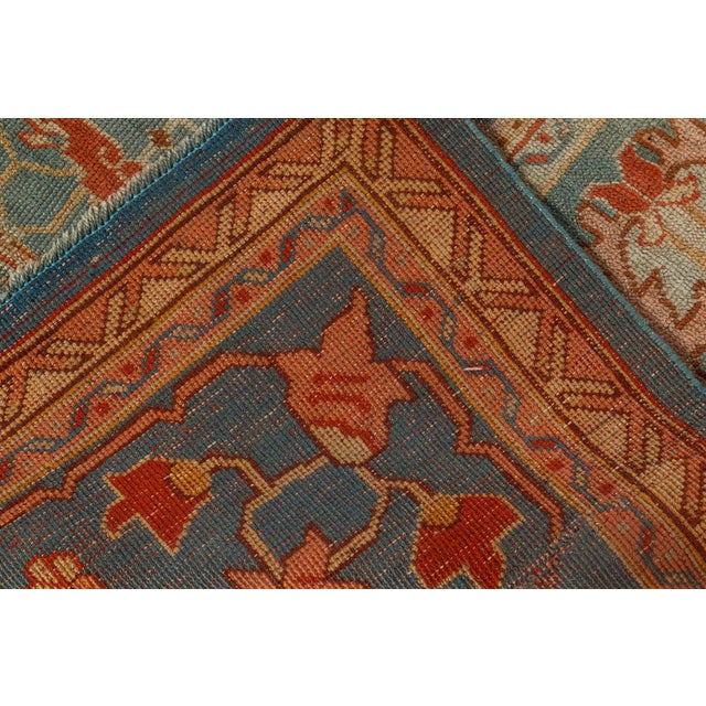 Green 1930s Turkish Oushak Rug For Sale - Image 8 of 12