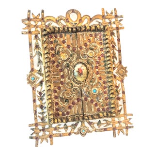 Late 19th Century Anton Boehm Brass Frame en Wien For Sale
