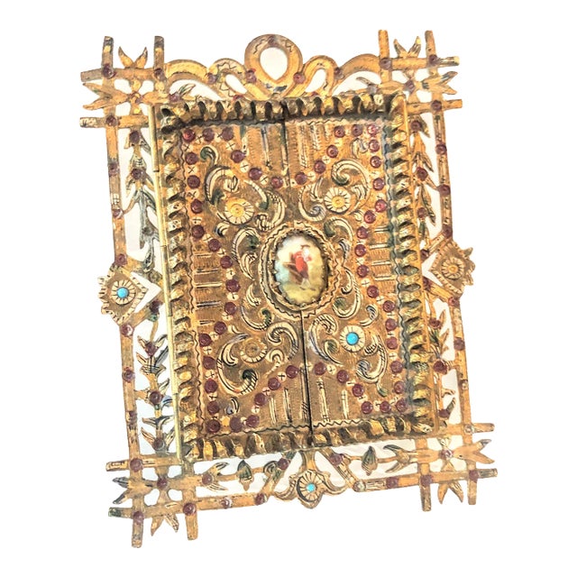 Late 19th Century Anton Boehm Brass Frame en Wien For Sale
