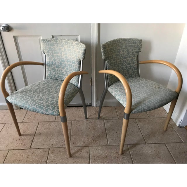 1990s Postmodern Italian Style Chairs - a Pair For Sale - Image 12 of 12