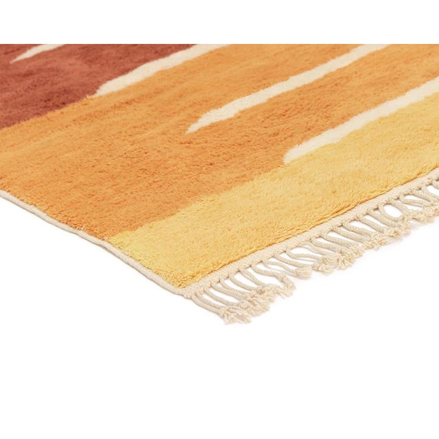Premium Hand-Knotted Moroccan Wool Rug | 11'10" X 8'0" | One of a Kind For Sale - Image 9 of 11