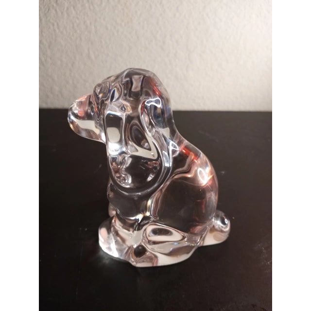 This is an EXQUISITE Clear Art Crystal 5" Snoopy Dog Figurine. Procured at auction